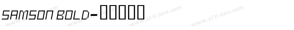 Samson Bold字体转换
